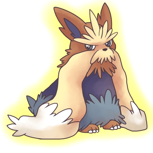 长毛狗 ムーランド 口袋双子星 - 口袋妖怪黑白图鉴 - 口袋妖怪 神奇