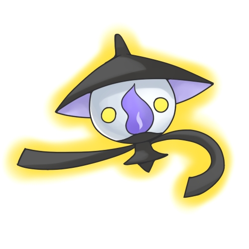 03 608 灯火幽灵 ランプラー 口袋双子星 - 口袋妖怪黑白图鉴